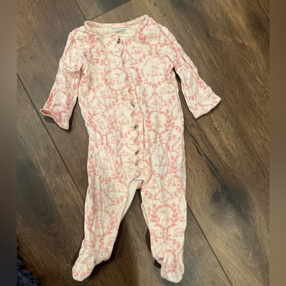 Janie and jack. Pink Patterned Kids One Piece